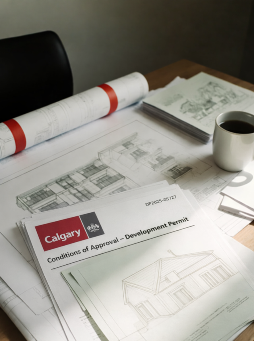 Design, drafting, and approvals. All in Tricor design group