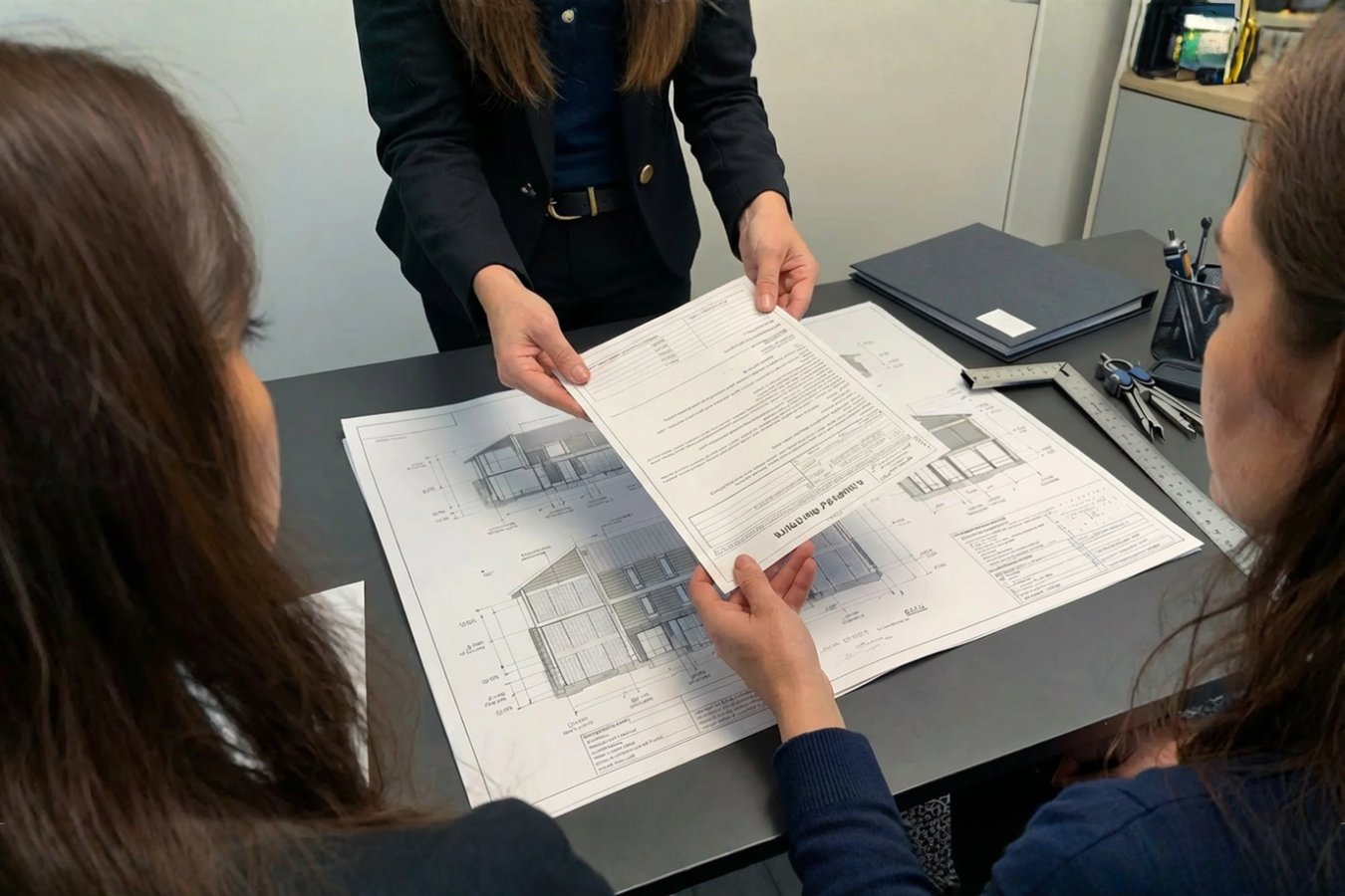 Calgary building permit drawing set, technical architectural drafting, and mechanical coordination
