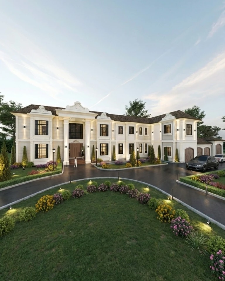 Custom residential drafting and exterior elevation example