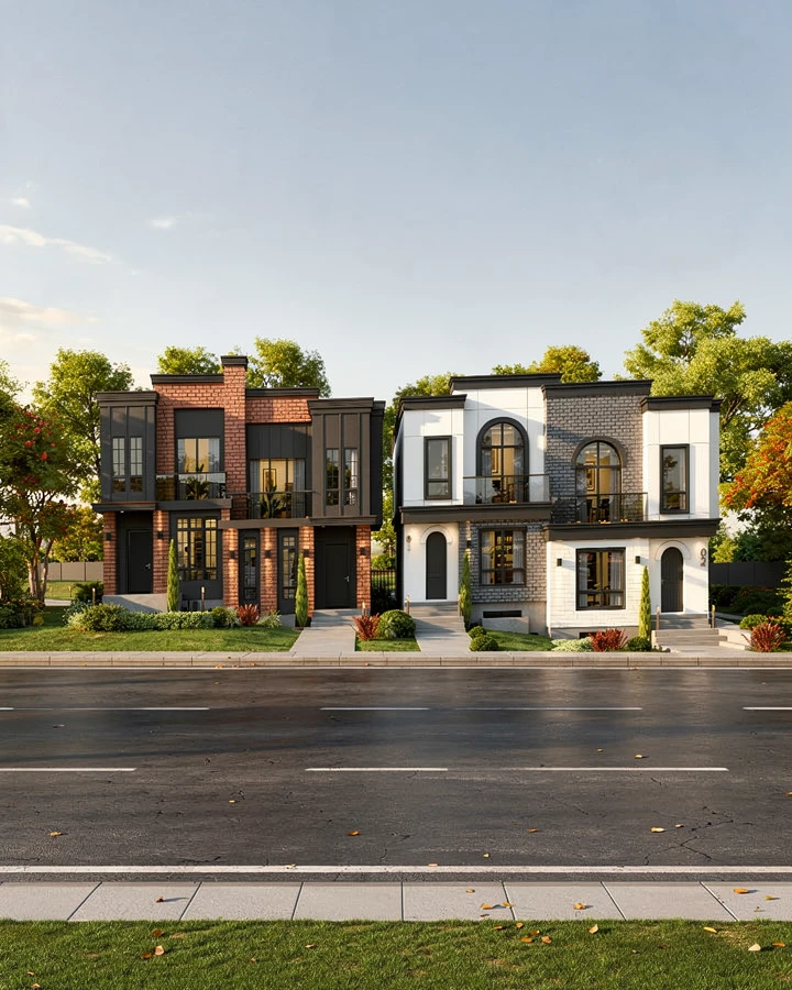 Luxury residential home exterior design and drafting in Calgary