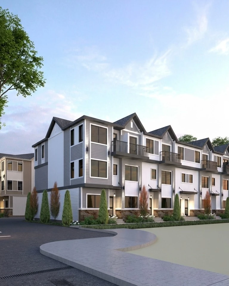 Contemporary semi-detached residential design in Calgary