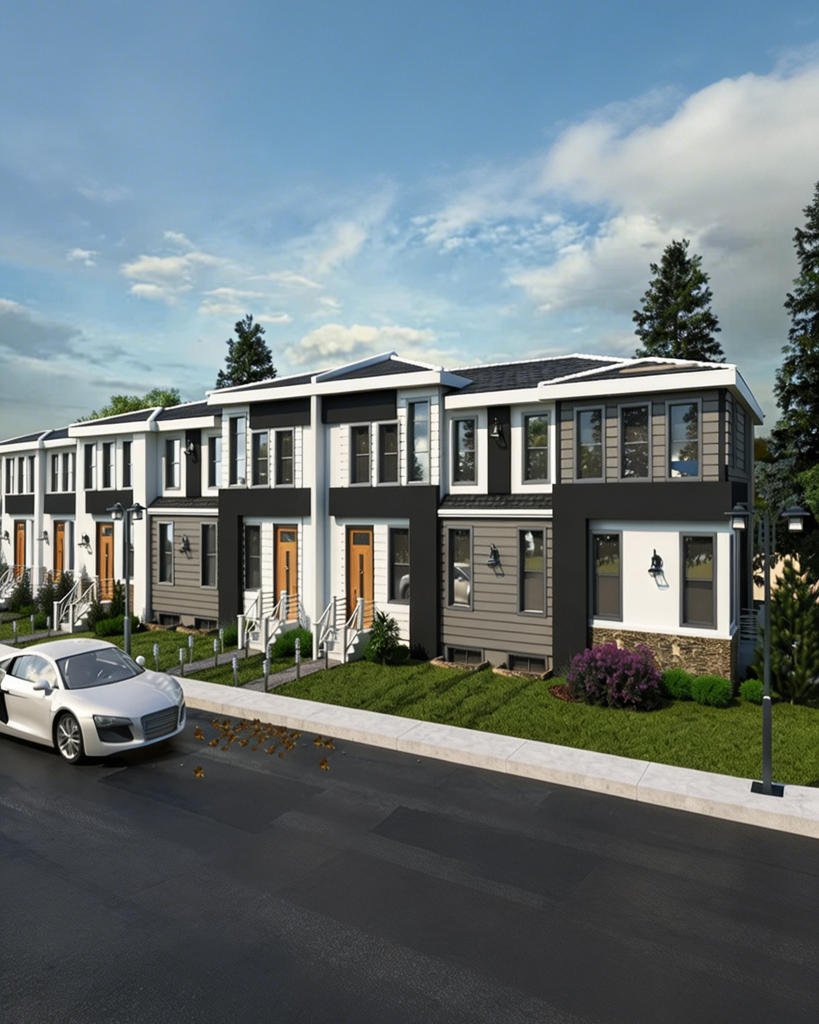 Calgary infill residential project with modern architectural massing